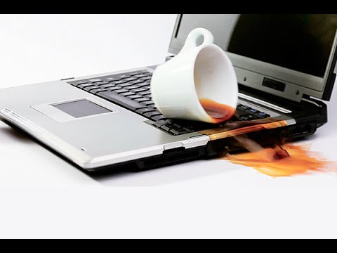Tuổi Thọ Máy Tính và coffee drop in laptop